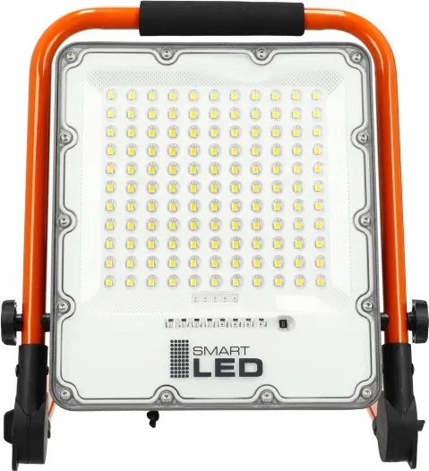 LED tölthető reflektor állvánnyal LED/100W/3,2V 5000K 5000 mAh IP65 narancssárga