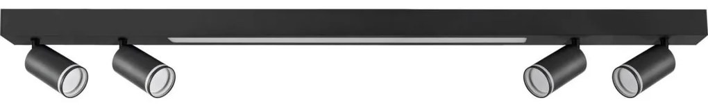 LED Mennyezeti lámpa PÁRIZS LED/24W/230V + 4xGU10/10W fekete