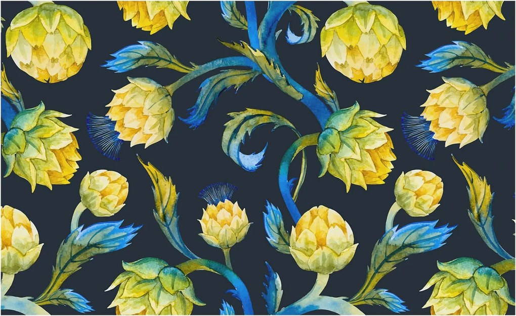 Fali fotótapéta Étkezőbe Növényi virtuóz 416x254 Ragasztó