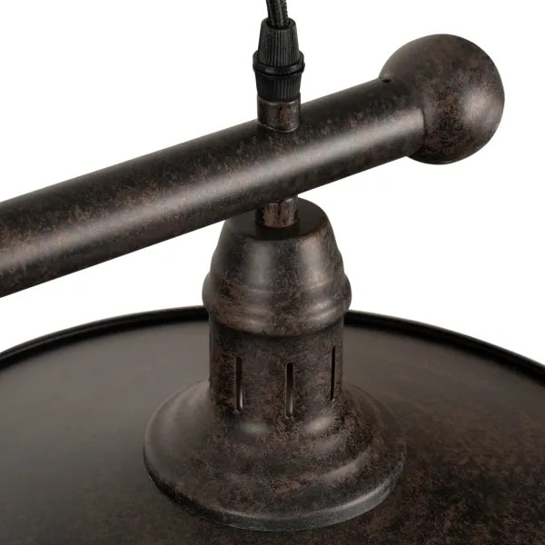 BRILAGI - Kábeles csillár FORGE 2xE27/60W/230V barna
