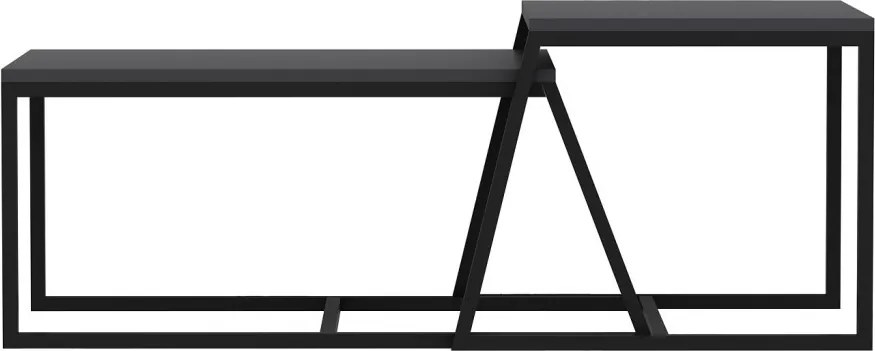Minimal dohányzóasztal, antracit, 75 cm