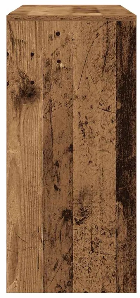 antik fa színű szerelt fa íróasztal 102,5 x 35 x 75 cm