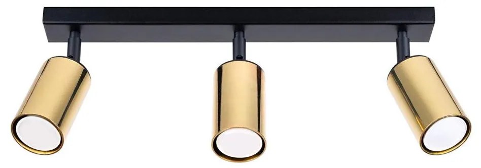 Sollux SL.1384 - Spotlámpa WINX 3xGU10/10W/230V fekete/arany