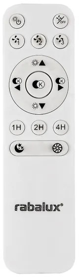 Rabalux - LED Dimmelhető mennyezeti lámpa ventilátorral LED/40W/230V + távirányító