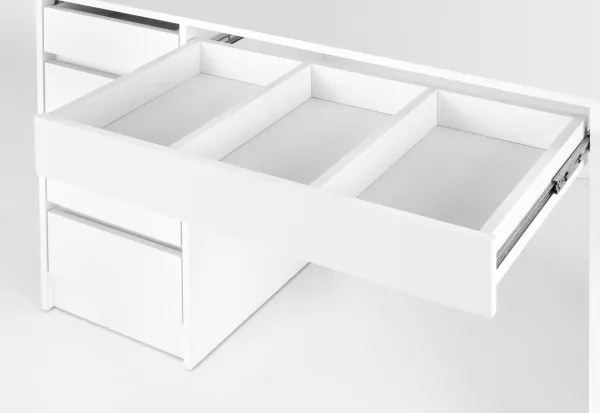 Sminkasztal AMORIO fehér