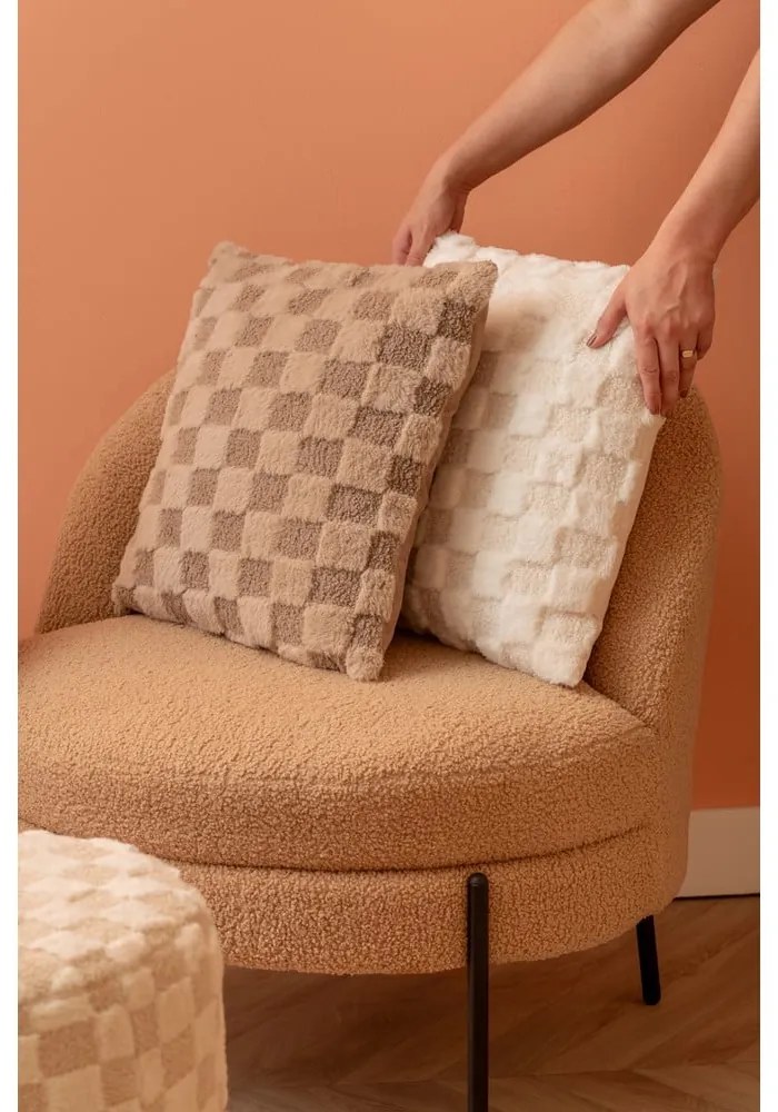 Mikroplüss díszpárna 45x45 cm Checker – PT LIVING