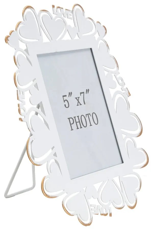 Fehér fém képkeret, 25 x 27,7 cm - Mauro Ferretti