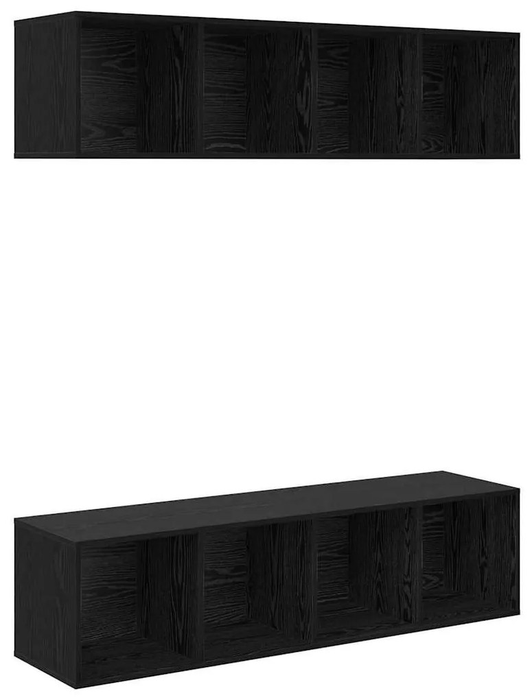 TV szekrény garnitúra 2 pcs Musta tammi 37 x 37 x 142.5 cm