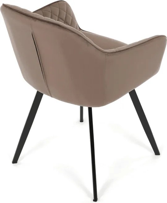 Étkezőszék barna bársony DCH-425 BR4