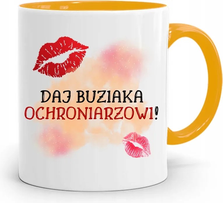 Őrző-védő Bögre Sárga Ajándék fényképes nyomattal