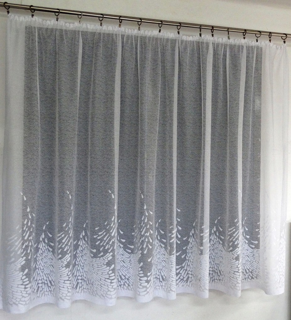 Mg Függöny jacquard 771/2 Fehér 150cm 1,4mb Kupon