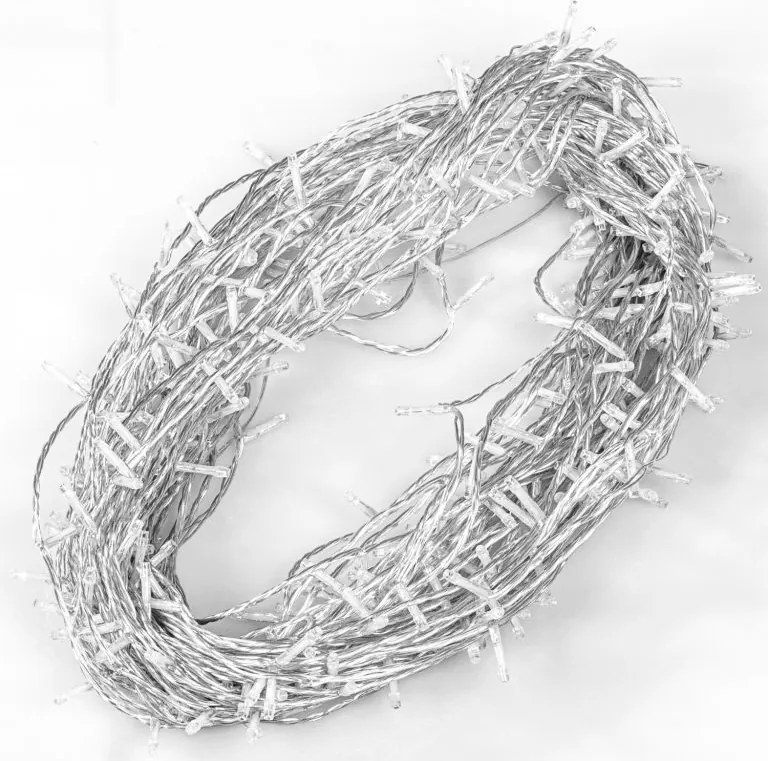 VOLTRONIC® Fényfüzér 20 m 200 LED hideg fehér vezérlő