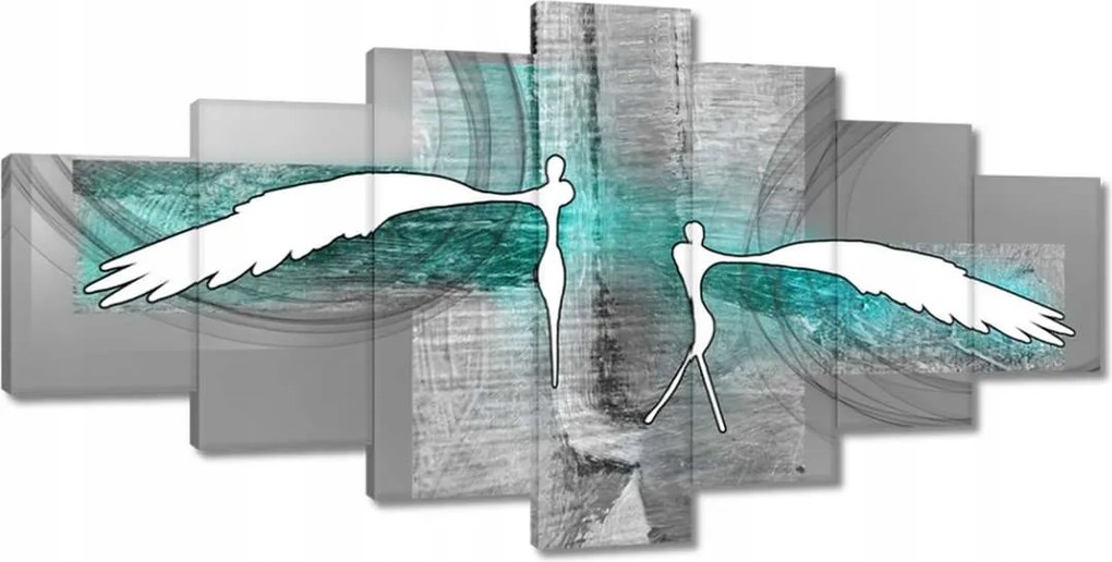 Festmények 210x100 Angyalok a hálószobába Türkiz