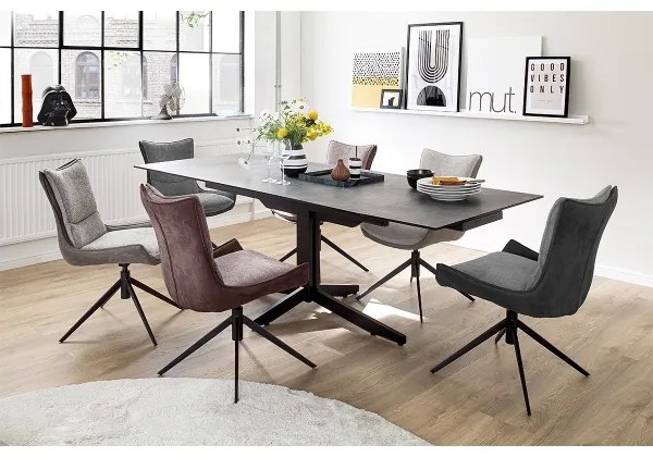 ZAIRA szék 2 db barna/piros