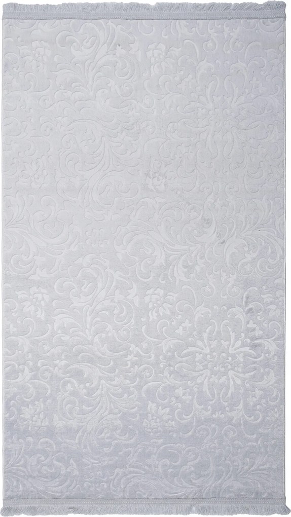 Puha, Modern Szőnyeg Rojtokkal 80x140 cm Szürke