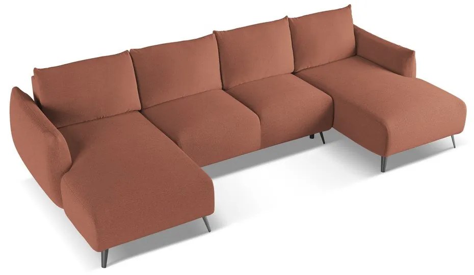 Rózsaszín sarokkanapé Malie – Makamii