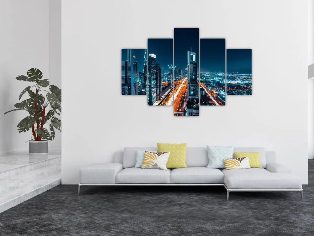 Kép - Dubai éjszaka (150x105 cm)