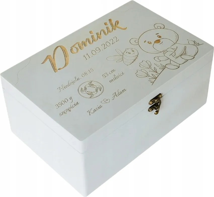 Szürke babatakaró, keresztelői ajándék, Évi ajándék Gravírozás