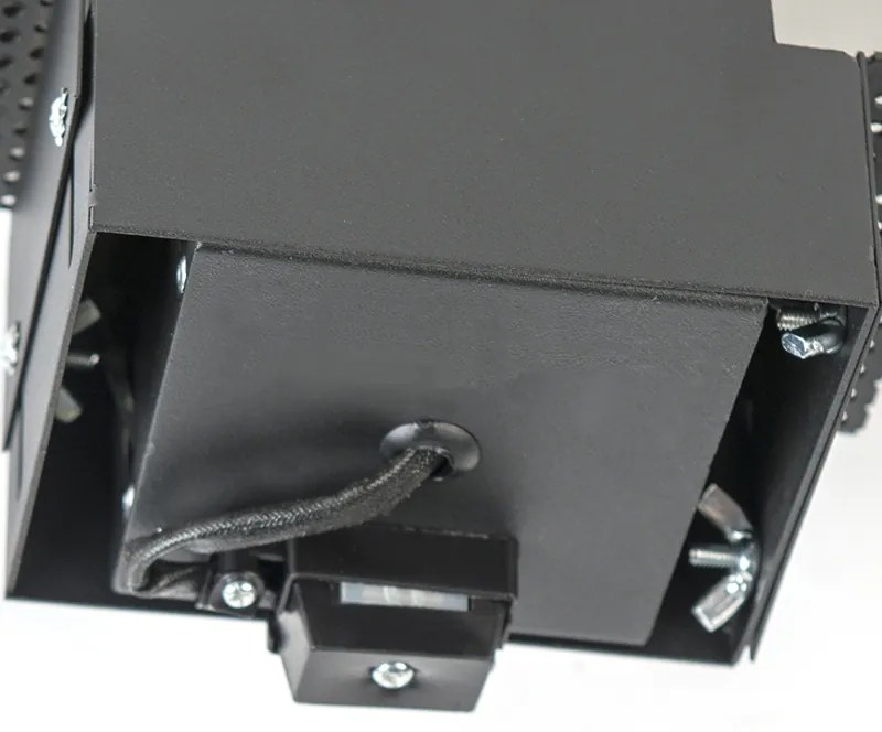 Beépített spotlámpa fekete GU10 forgatható és dönthető keret nélküli - Oneon