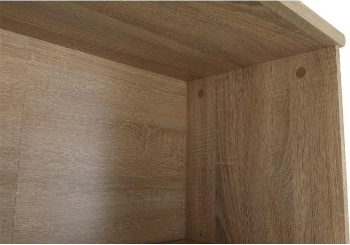 Irattartó zárható szekrénnyel, sonoma tölgy/fehér, JOHAN 2 NEW 10