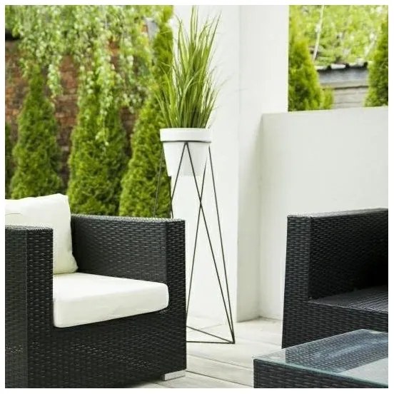 TRIANGL virágtartó állvány 90x50 cm fekete