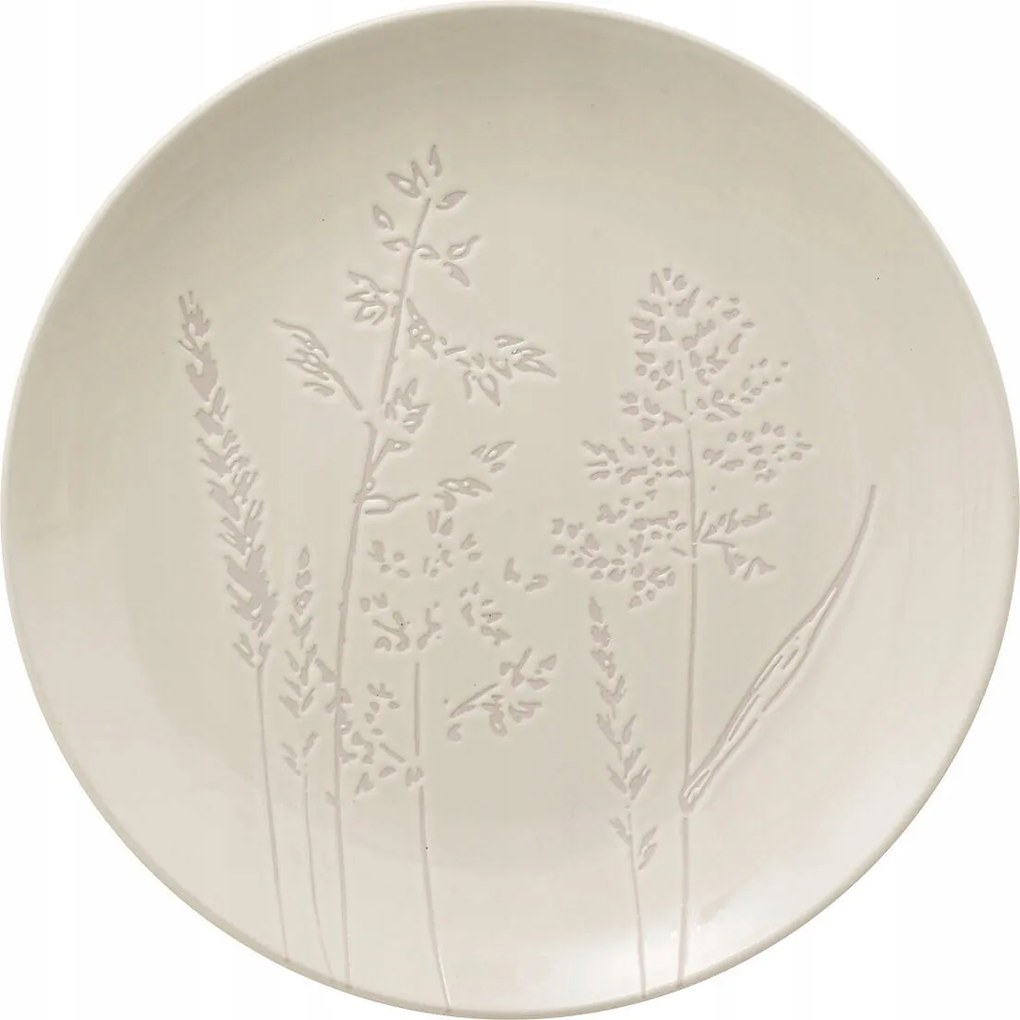 Ebédlő Tányér, Mezei Virág Mintás, Fehér, Ø 27 CM, Elsa