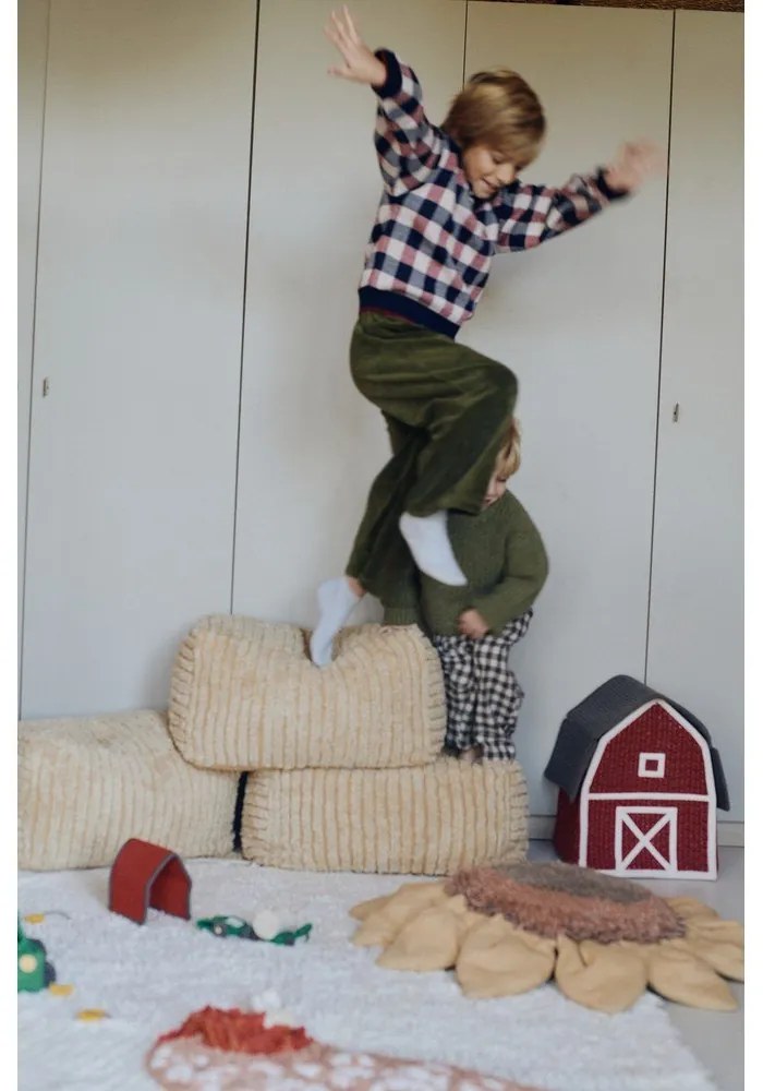 Mustársárga gyerek babzsákfotel Haystack – Lorena Canals