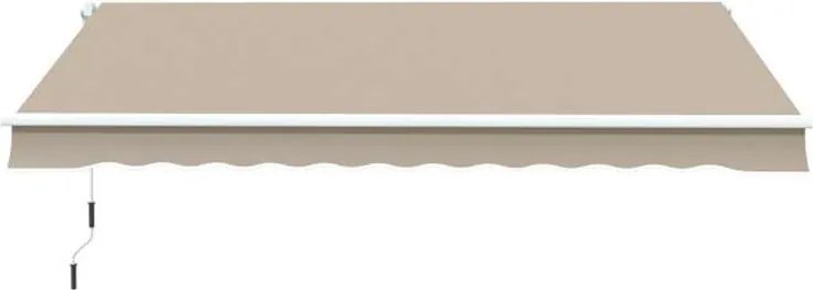 Falra szerelhető kihajtható árnyékoló, AR01 bézs 295x200 cm