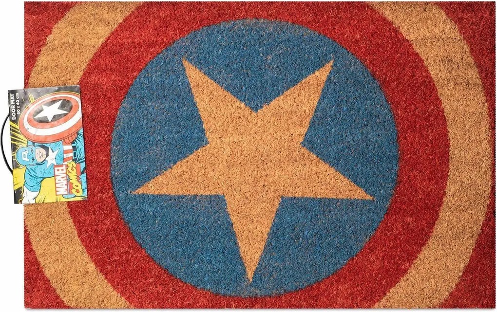 Lábtörlő Marvel Comics Captain America Shield Marvel Licenc 40x60 cm