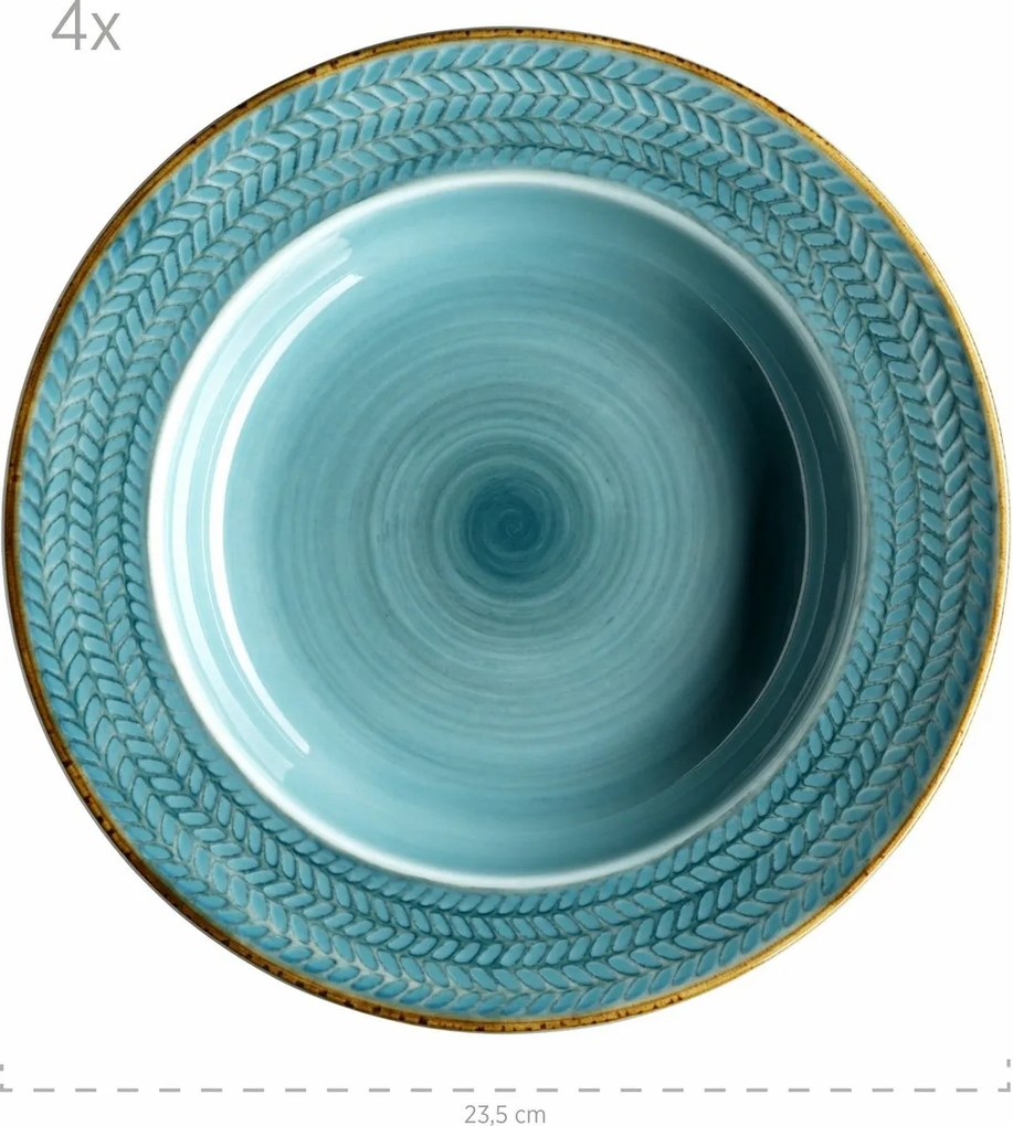 Mäser 12 darabos kávéskészlet PROSPERO – türkiz