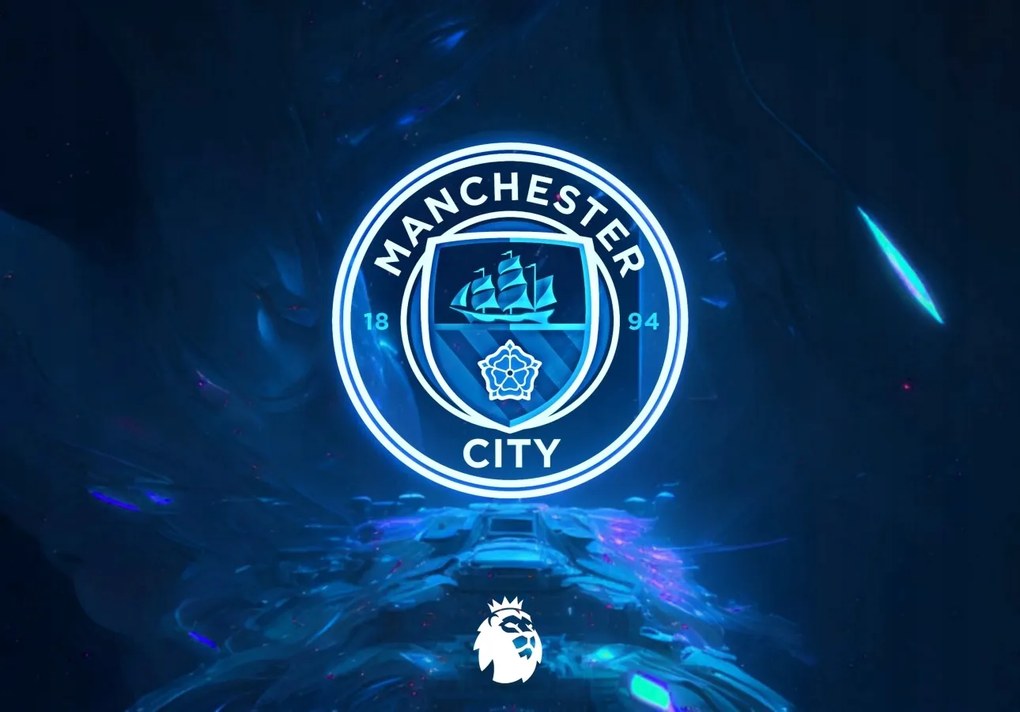 Poszter, Manchester City F.c., Football Club, Anglia, Premier League,