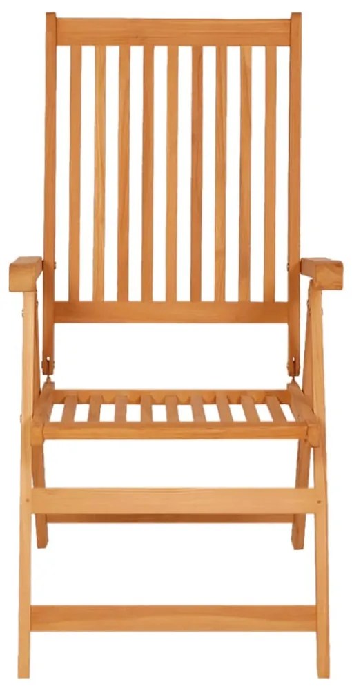 4 db tömör tíkfa kerti szék élénkzöld párnákkal