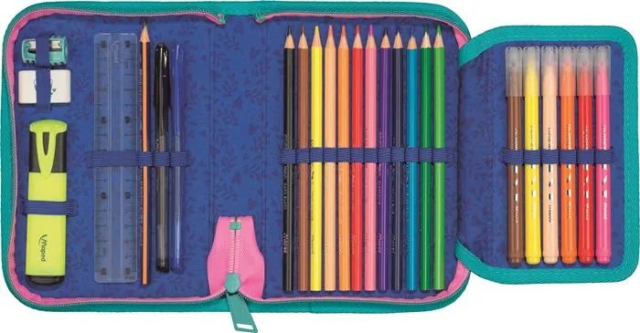 Tolltartó, töltött, klapnis, cipzáras, MAPED, trópusi (IMA967804)