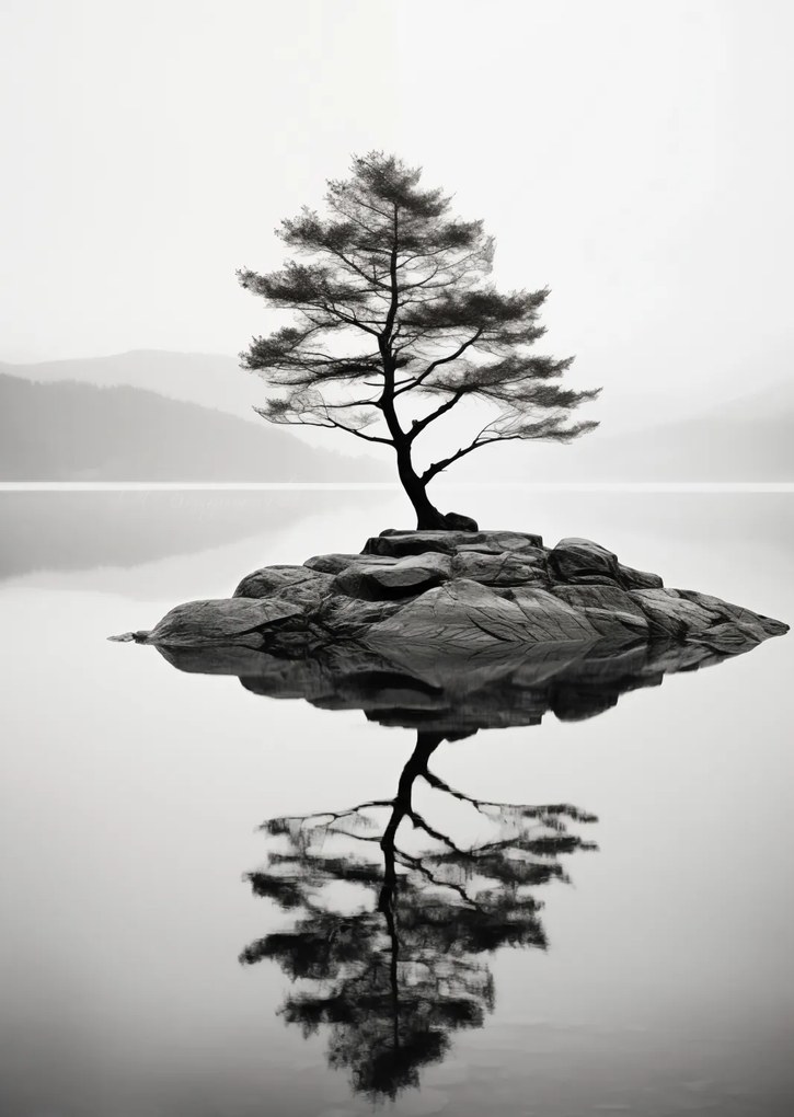 Poszter 67,5x95cm Magányos fa