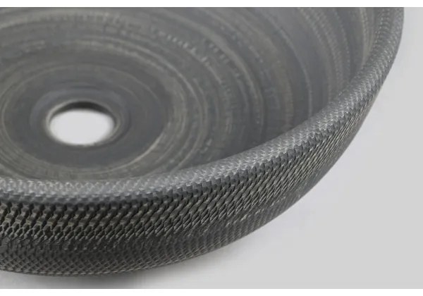 Sapho - Ráültethető mosdó PRIORI, átm. 41 cm, kerámia/szürke