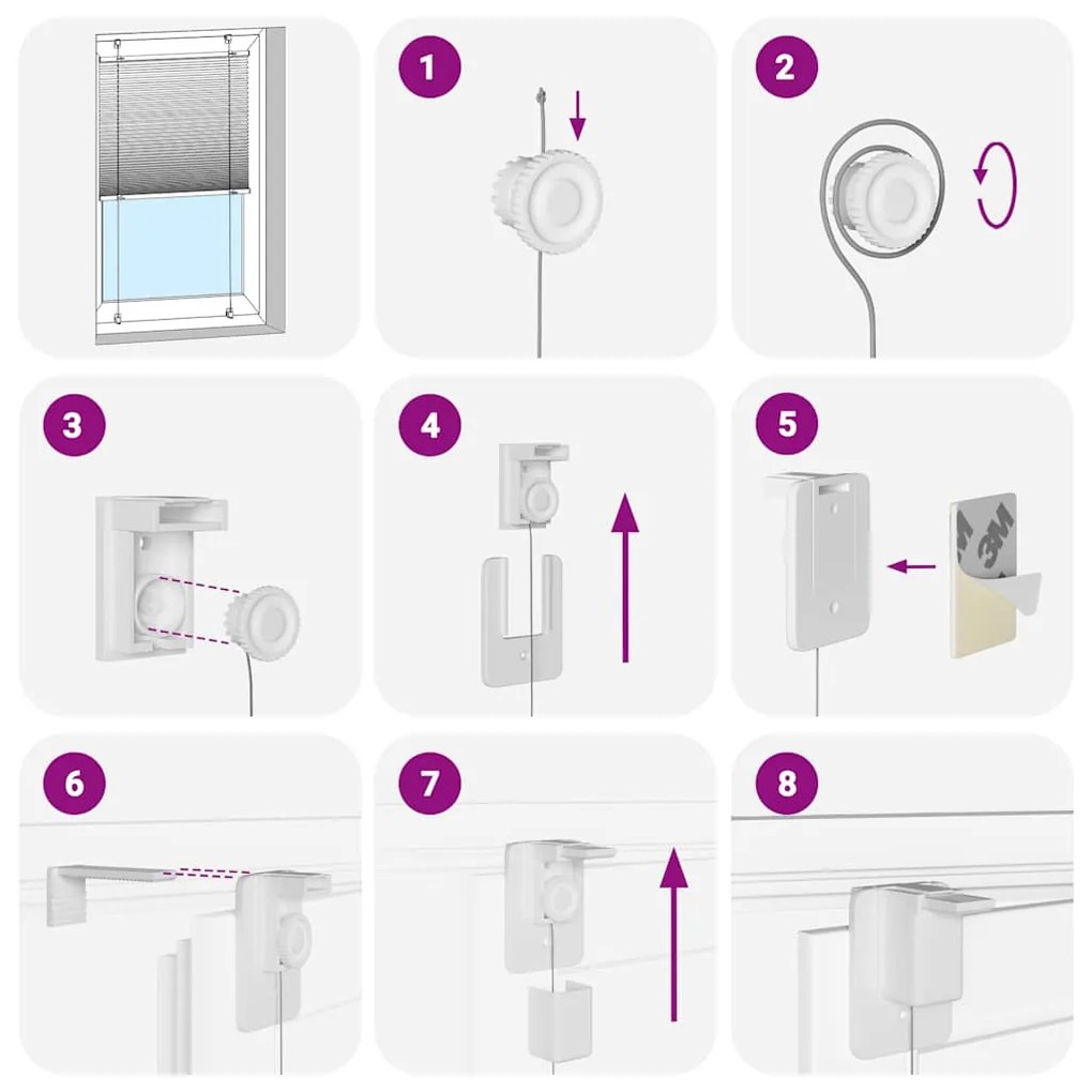 pliszírozott redőny rózsaszín 100x100 cm szövetszélesség 99,4cm