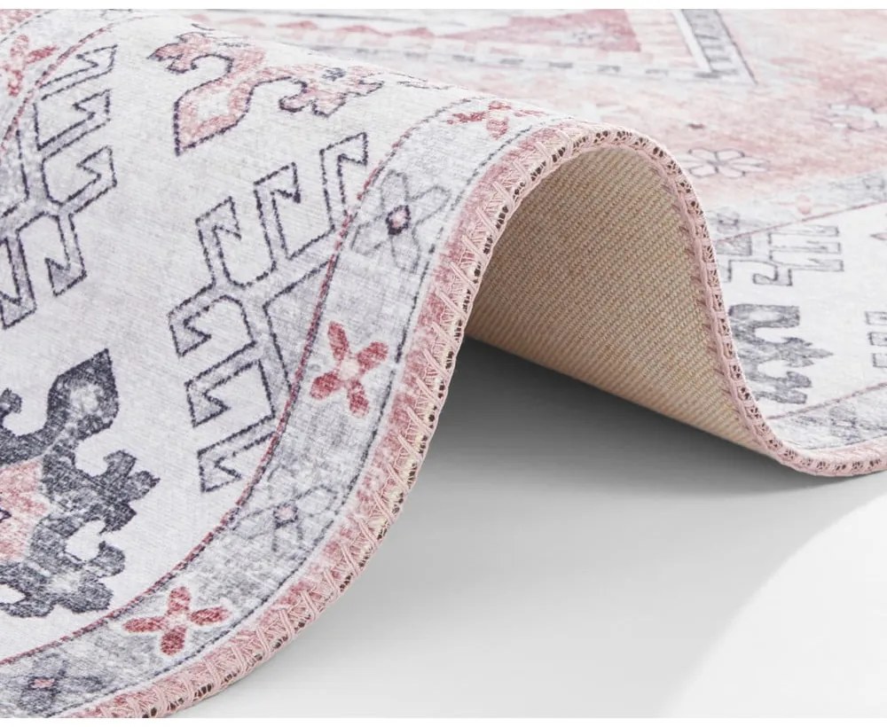 Gratia világos rózsaszín szőnyeg, 80 x 150 cm - Nouristan