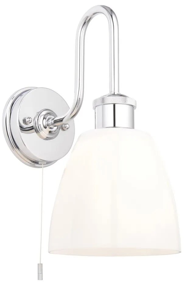 Endon 95506 - Fürdőszobai fali világítótest PIPER 1xE27/10W/230V IP44 fényes króm