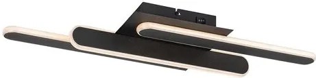 RÁBALUX 71051 SINDRI Modern LED Mennyezeti Lámpa Fekete IP20