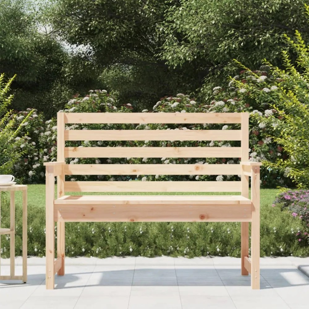 tömör fenyőfa kerti pad 109x48x91,5 cm
