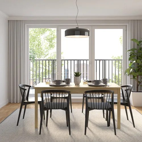 SENDI Étkezőasztal Tölgy Színben 160 cm