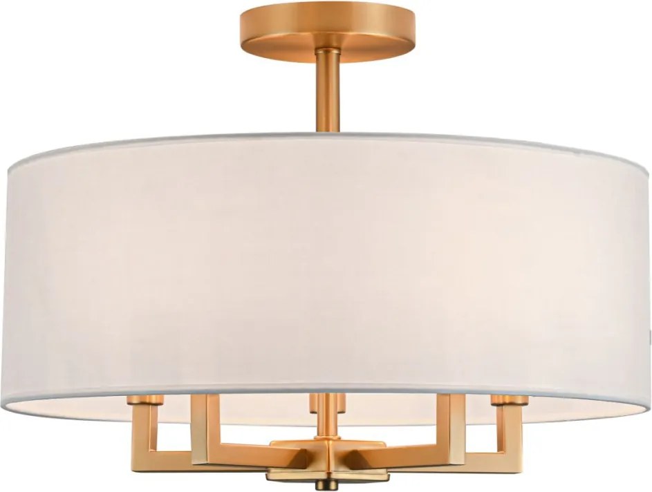 COSMOLIGHT C05920BR-WH LILLE Ernyős Mennyezeti Lámpa Sárgaréz E14 IP20
