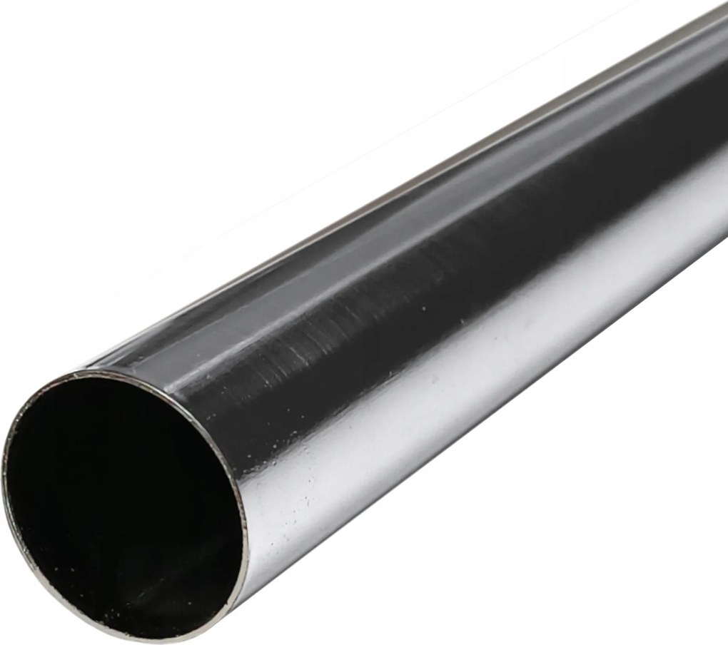 Fém karnisrúd, nikkel színű, 19 mm átmérőjű, 120 cm