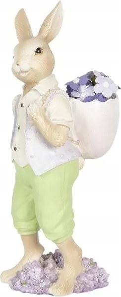 Húsvét ibolyát hordozó nyuszi