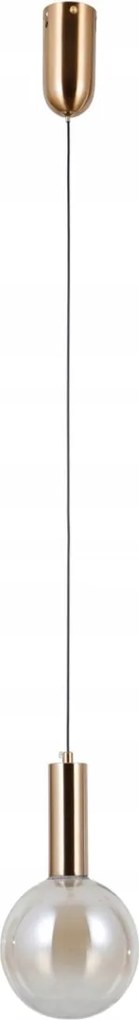 LED-es mennyezeti függőlámpa arany az asztal és a sziget felett Strela étkező konyhához