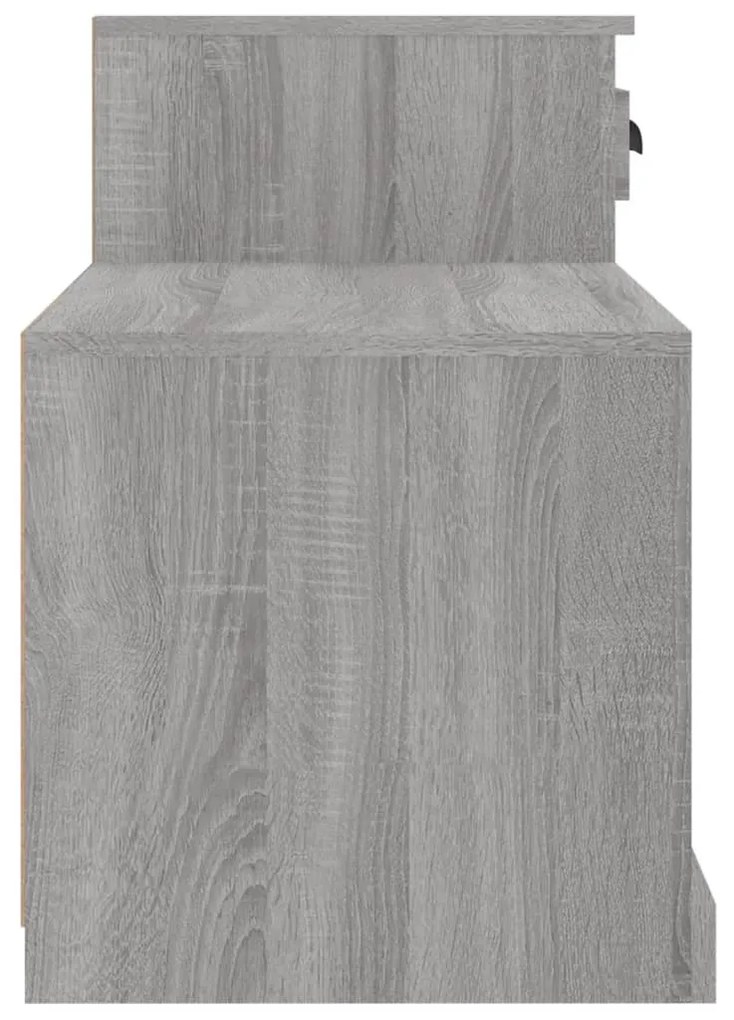 szürke sonoma színű szerelt fa cipősszekrény 100x42x60 cm