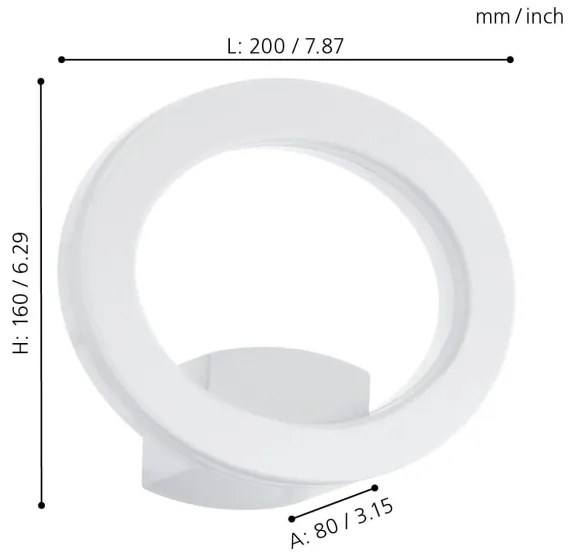 Eglo 96274 - LED kültéri fali lámpa EMOLLIO LED/10W/230V IP44