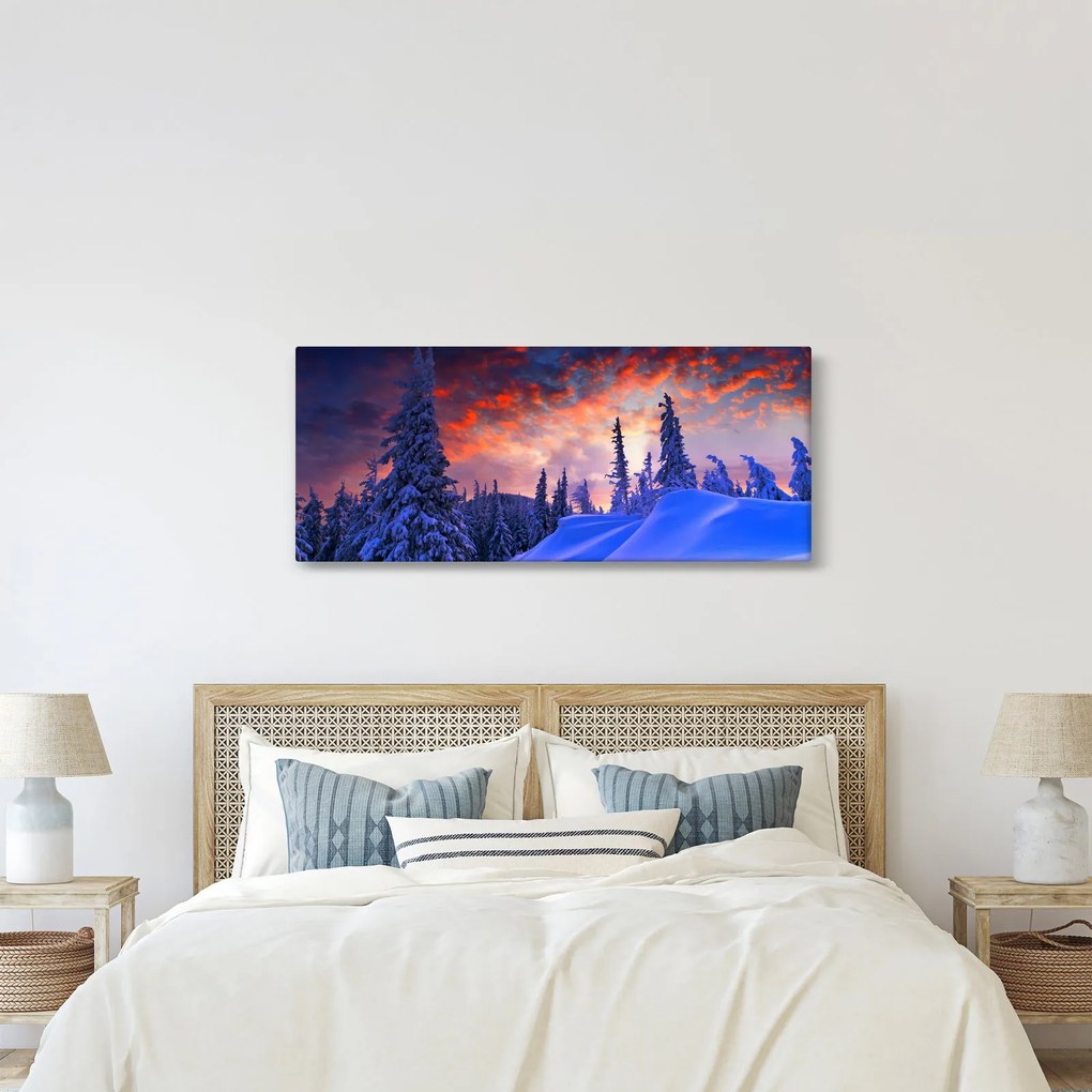 Kép - Téli szürkület (120x50 cm)