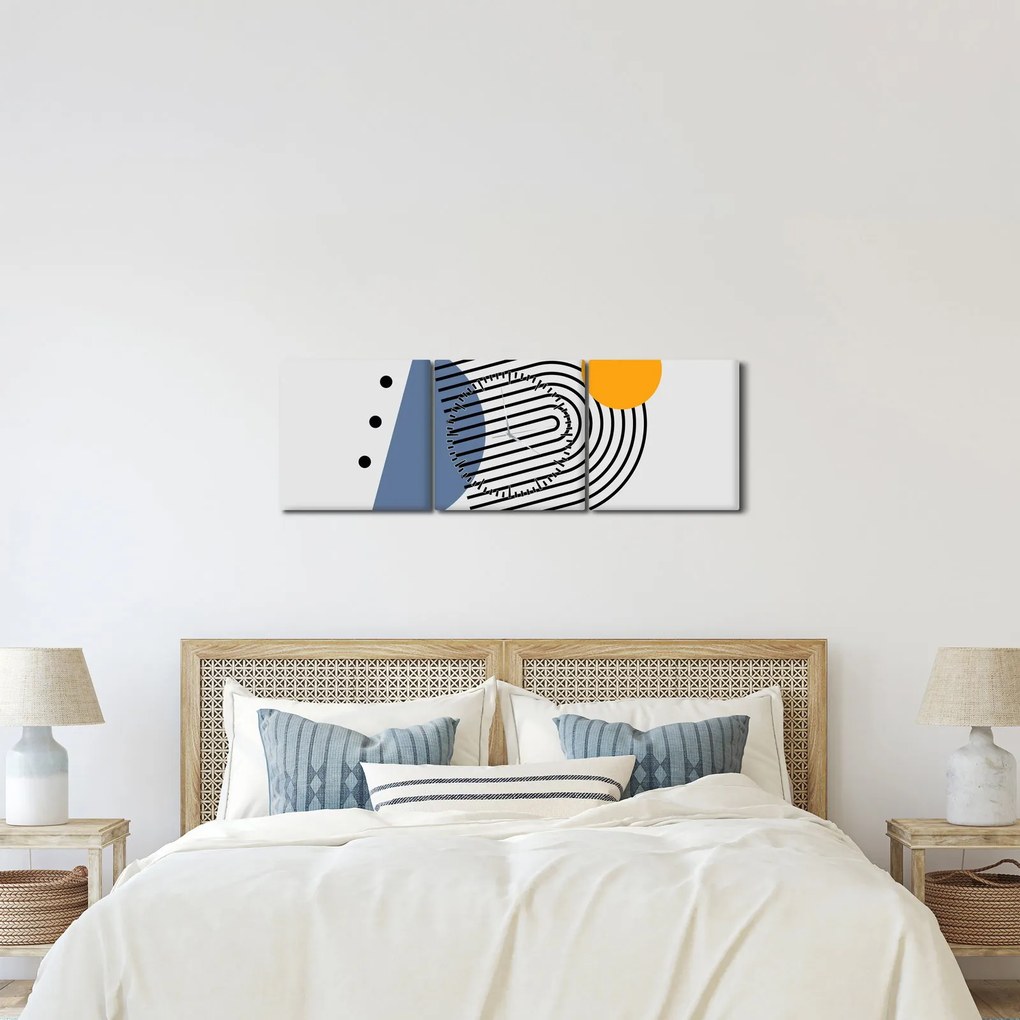 Kép - Minimalista absztrakció N⁰2 (órával) (90x30 cm)