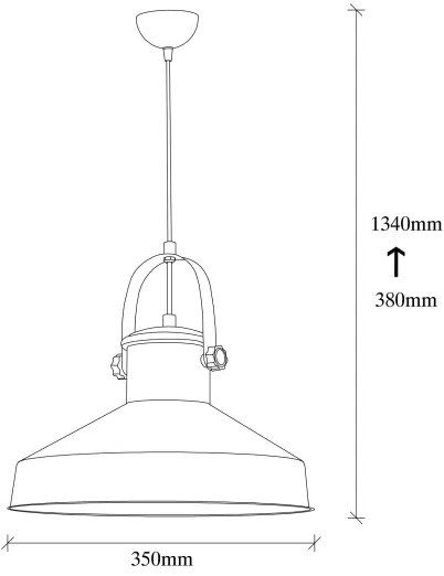 DODO zsinóros függeszték 1xE27/40W/230V fekete/bronz